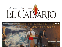 Tablet Screenshot of misioncristianaelcalvario.org